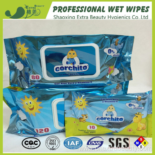 New Soft Spunlace with Popular Packaging Baby Wipes